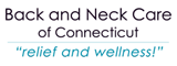 The Back & Neck Care of Connecticut website scrolling logo